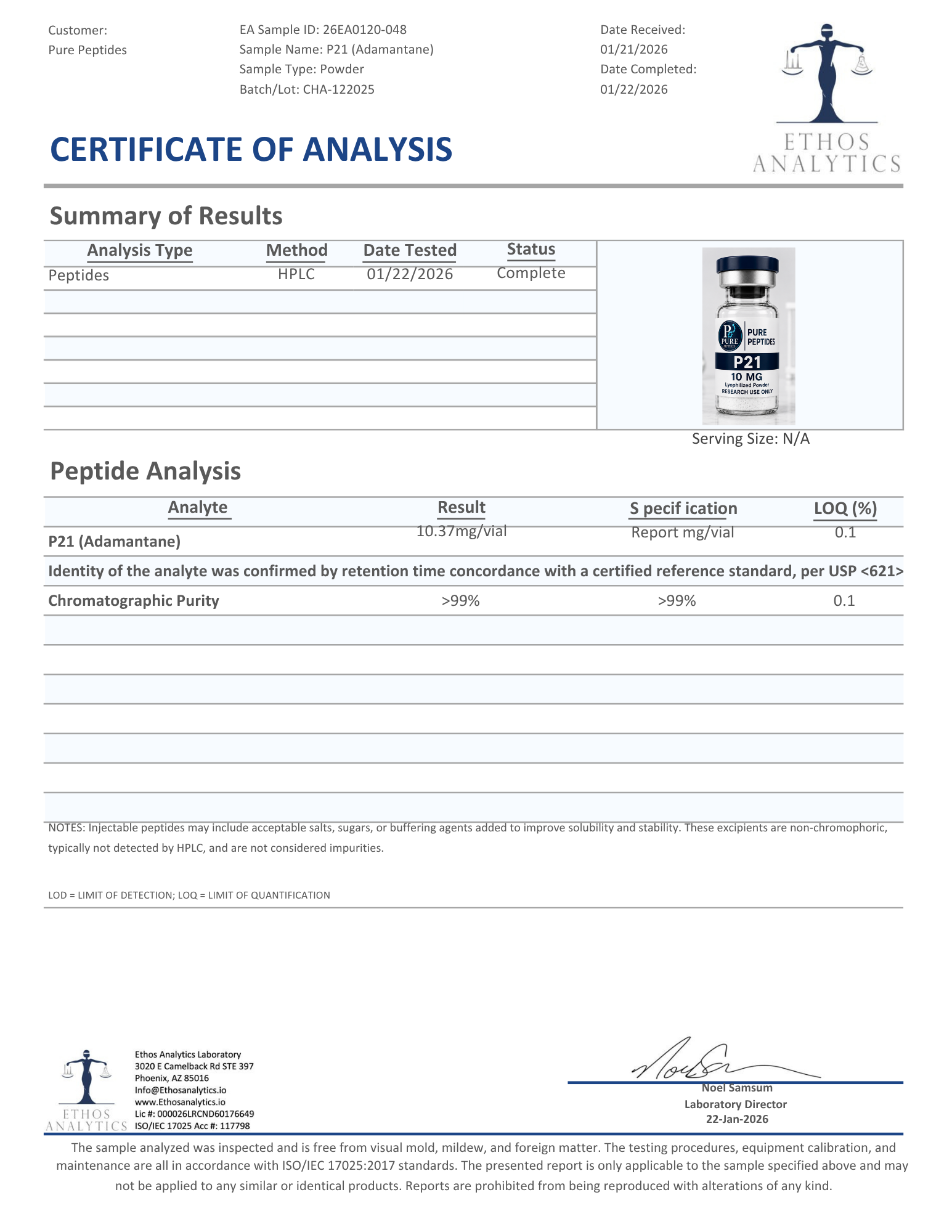 coa 376 p21 adamantane 10mg lot cha 122025 gi59.pdf coa 376 p21 adamantane 10mg lot cha 122025 gi59.pdf