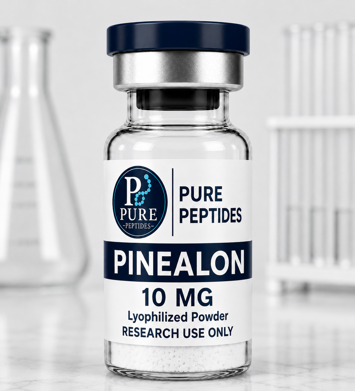 pinealon-10mg-pure-peptides.com Pinealon 10mg lyophilized research peptide by Pure Peptides